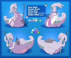 animal_genitalia anthro belly big_belly clothed clothing cubow english_text erection genitals goodra hippil(totodice1) male model_sheet morbidly_obese morbidly_obese_anthro morbidly_obese_male nintendo nude obese obese_anthro obese_male overweight overweight_anthro overweight_male partially_clothed penis pokémon_(species) pokemon pokemon_(species) slit solo text video_games