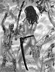 michonne grimes from the walking dead by sean patty