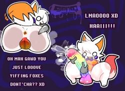 2026 against_surface anon anus anus_juice dick digital_drawing_(artwork) digital_media_(artwork) five_nights_at_freddy's five_nights_at_frickbears five_nights_at_frickbears_3 gay handjob hi_res lolbit_(fnaf) lolbit_(frickbears) male/ambiguous musk_clouds precum rainbow scytheroam self_upload talking_to_viewer text watermark yiff
