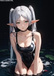 1girls 2d ai_generated bare_shoulders belly bikini bikini_bottom bikini_top blue_eyes blush breasts chest cute detailed elf elf_ears elf_female elf_girl eye_contact eyelashes eyeshadow female female_only fit fit_female focus frieren high_quality legs light-skinned_female light_skin lips lipstick long_hair makeup mascara medium_breasts midriff nai_diffusion nero100 nipples no_bra outdoors outside pale-skinned_female pale_skin party petite petite_body petite_female ponytail seductive seductive_eyes seductive_look side_ponytail skinny skinny_girl sliver_hair small_breasts sousou_no_frieren stable_diffusion swimsuit swimwear tagme teenage_girl teenager thighs thin thin_female thin_waist topless very_long_hair white_hair young
