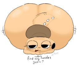 ass ass_bigger_than_head big_ass blushcrunch_studio dandy's_world dandys_world hyper hyper_ass majingajin roblox shelly_(dandy's_world) tail