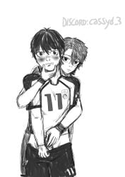 2boys 2male androgynous androgynous_dom androgynous_male assault black_and_white black_eyes blue_lock blush blushing_at_partner boner boner_in_pants cassyd exposed exposed_penis faggot faggots femboy from_behind gay grabbing grabbing_chin grabbing_from_behind hard_cock hard_on holding_chin holding_tip isagi_yoichi long_lashes looking_at_viewer male male/male male_only monochrome pulling_clothing pulling_pants showing_penis soccer soccer_jersey soccer_player soccer_uniform staring staring_at_viewer tears teary_eyes touching_penis tsundere tsundere_face twink vivian_hugo without_consent yaoi