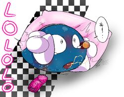 2021 aliasing anal anal_masturbation anal_sex anus ass blue_body blush bodily_fluids body_blush butt_blush clothing cum dialogue digital_media_(artwork) dildo eggerlander english_text genital_fluids genitals gloves handwear japanese_text kirby:_right_back_at_ya! kirby_(series) lololo male masturbation nintendo pattern_background penetration penis pillow sex_toy simple_background solo soraka_(artist) tears text video_games waddling_head what white_background white_clothing white_gloves white_handwear young