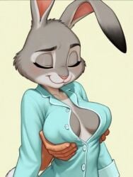 ai_generated ai_video animated anthro floating_hands furry grok groping groping_breasts judy_hopps medium_breasts multicolored_fur purple_eyes shorter_than_10_seconds sound tagme video zootopia