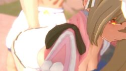 1boy 1girls 3d animated big_penis blonde_hair clothed clothed_sex clothing cum cum_inside excessive_cum female fingering from_behind hoyoverse light-skinned_female light-skinned_male luciana_de_montefio male male/female male_penetrating male_penetrating_female mihoyo mihoyo_technology_(shanghai)_co._ltd. nude_male nude_male_clothed_female official_alternate_costume opennsfwsp petite petite_female sex side_ponytail straight unseen_male_face vel_(velnier) video visor_cap vixxenva zenless_zone_zero