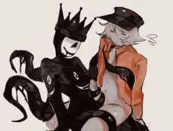 2boys bottomless enemies gay gay_sex male_only mask masturbating_other masturbation monster open_shirt penis phemos_(pm606) pm606 puppet_master_(pm606) roblox roblox_game robloxian sijik source_request tagme tentacle tentacle_sex tentacles