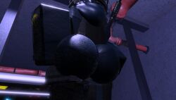 1girls 3d ass ass_focus big_ass cesoperator clothed gun roblox roblox_avatar robloxian source_request standing tactical_gear tagme