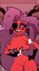 4k_resolution deadinside97 demon demon_girl demon_horns demon_humanoid demoness helluva_boss martha_(helluva_boss) sinner_demon solo_female style_emulation