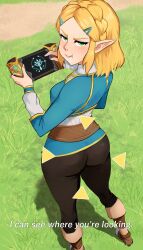 princess zelda from breath of the wild by hentaly