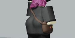 1girls 3d ass big_ass cesoperator clothed forsaken_(roblox) jane_doe_(forsaken) jane_doe_(roblox) roblox roblox_game robloxian source_request standing tagme