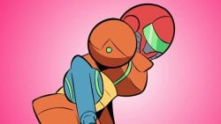 armored samus from metroid by hagen toons