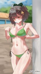 1girls 2026 2d 2d_(artwork) 2d_artwork ahoge artist_name bare_armpits bare_arms bare_belly bare_chest bare_hands bare_hips bare_legs bare_midriff bare_navel bare_shoulders bare_skin bare_thighs belly belly_button big_breasts bikini bikini_bottom bikini_only bikini_top blue_sky blurred_background blurry_background blush blush_face blushing_at_viewer blushing_female breasts brown-eyed_female brown-haired_female brown_eyes brown_hair busty busty_female busty_girl busty_teen cleavage clouds collarbone curvaceous curvaceous_body curvaceous_female curvaceous_figure curvaceous_hips curvy curvy_body curvy_female curvy_figure curvy_hips day daylight daytime digital digital_art digital_drawing digital_drawing_(artwork) digital_media digital_media_(artwork) drawing dripping_wet elbows exposed_armpits exposed_arms exposed_belly exposed_chest exposed_hips exposed_legs exposed_midriff exposed_navel exposed_shoulders exposed_skin exposed_thighs eyebrows_visible_through_hair female female_focus female_only fingers green-eyed_female green_bikini green_bikini_bottom green_bikini_top green_eyes green_hair_ribbon green_hair_tie green_ribbons green_swimsuit green_swimwear groin hair_between_eyes hair_ornament hair_ornaments hair_ribbon hair_tie half_naked half_nude halterneck heterochromia high_resolution highres hourglass_figure indie_virtual_youtuber indie_vtuber inguinal_crease inguinal_ligament large_boobs large_breasts lean_figure legs_closed legs_together long_hair looking_at_viewer meica midriff naked naked_female naked_woman narrow_waist navel nerohikiii nude nude_female nudity outdoor outdoor_nudity outdoors outside ribbon semi_nude shoulders side-tie_bikini sky slender_body slender_waist slim_female slim_waist soaked solo solo_female standing string_bikini swimsuit swimwear thighs thighs_together upper_body virtual_youtuber vtuber vtuberfanart wet wet_belly wet_bikini wet_body wet_breasts wet_skin wet_swimsuit wide_hips youtuber youtuber_girl
