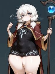1girls ai_generated big_ass blue_eyes bubble_ass bubble_butt commission curvy_female curvy_figure dark_souls dungeons_and_dragons elden_ring female female_only hand_on_hip lily_buns mage magic_user magical_girl oatmealdood oblivion oc original pale-skinned_female shortstack skyrim small_breasts solo_female solo_focus staff the_elder_scrolls thick_ass thick_hips thick_legs thick_thighs tight_clothing tight_fit voluptuous_female white_hair