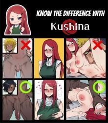 ahe_gao ai_generated anal anal_sex annoyed big_penis blonde_hair blue_eyes bored cheating cheating_wife comparing_penis cuckold dark-skinned_male humiliation know_the_difference kushina_uzumaki penis penis_size_difference raceplay red_hair size_difference size_queen small_penis small_penis_humiliation text uzumaki_kushina yellow_hair