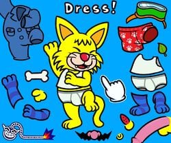 6:5 anthro barefoot briefs bulge closed_eyes clothing domestic_cat feet felid feline felis fur genitals male male_only mammal mario_(series) nishi_oxnard penis shirt smile solo spitz_(warioware) tank_top teeth_showing tighty_whities tongue_showing topwear underwear warioware white_briefs white_clothing white_shirt white_tank_top white_topwear white_underwear yellow_body yellow_fur