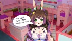 1boy 1girls cum cum_on_breasts cum_on_face faceless_male penis spanish_text staryuuki streamer tagme text virtual_youtuber