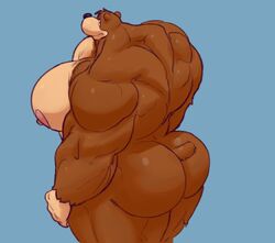 anthro balls banjo-kazooie banjo_(banjo-kazooie) bara barazoku croconut furry gay kosmonius male male_focus male_only muscles muscular penis