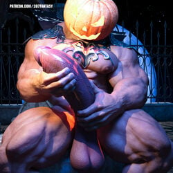 3d7fantasy 3d_(artwork) abs biceps bodybuilder cum cum_on_penis cumming cumshot gay halloween halloween_2021 hyper hyper_balls hyper_genitalia hyper_muscles hyper_penis hyper_testicles male male_focus male_only muscle muscle_growth muscles muscular muscular_arms muscular_ass muscular_back muscular_legs muscular_male muscular_thighs nipples pecs penis_growth veins veiny_penis