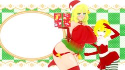 
3d big_ass big_breasts big_butt big_hips big_thighs christmas cleavage darckanllel eva_(darckanllel) female female_focus female_only hourglass_figure huge_ass huge_breasts huge_butt huge_hips huge_thighs large_ass large_breasts large_butt lilith_(darckanllel) mother_and_daughter wide_hips