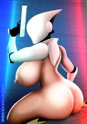 android big_nipples breasts gun haydee haydee_(game) huge_ass mewlingquimm pistol robot_girl thick_ass thick_thighs video_games