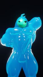 1boy 3d 3d_(artwork) abs anthro anthro_only anthrofied balls big_penis black_eyes blue_body blue_skin erect_penis erection fortnite gay genitals hand_behind_head hand_on_head hands_behind_head long_penis looking_at_viewer male male_only mammal muscle muscles muscular muscular_anthro muscular_male nipples nude nude_male penis polishbonnie presenting presenting_balls presenting_penis rippley slurp_(fortnite) smile smiling_at_viewer solo solo_male standing testicles thumbs_up