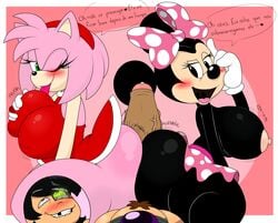 1boy 2girls amy_rose anthro black_eyes black_fur buttjob cap.hornybotellie49 crossover denizen1414 disney erinaceinae fanart fur green_eyes hedgehog hi_res huge_cock louwies_ld_(cap.hornybotellie49) mammal minnie_mouse mouse murid original_character penis pink_fur portuguese_text rodent sega sonic_(series) text twitter_username waifu2x