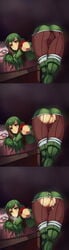 1girls after_anal after_sex after_vaginal anus aqua_eyes armor ass ass_focus back-seamed_legwear bent_over boots breasts brown_legwear cameltoe cum cum_in_ass cum_in_pussy cum_inside cum_on_ass cum_on_clothes cumdrip elbow_gloves female fire_emblem fire_emblem:_mystery_of_the_emblem fire_emblem:_shadow_dragon_and_the_blade_of_light from_behind gloves green_eyes green_hair headband highres large_ass long_hair looking_back medium_breasts miniskirt nintendo no_panties palla_(fire_emblem) pantyhose partially_visible_vulva pegasus_knight_uniform_(fire_emblem) polyle pussy seamed_legwear skirt smile solo thigh_boots thighhighs thighhighs_over_pantyhose thighhighs_under_boots torn_clothes torn_legwear uncensored