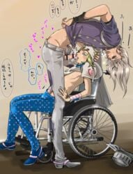 blowjob disability gay gyro_zeppeli johnny_joestar jojo's_bizarre_adventure penis steel_ball_run wheelchair yaoi