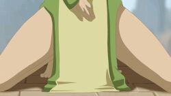 1girls animated avatar_legends avatar_the_last_airbender blind blind_girl deepstroke earth_kingdom female female_only human small_breasts solo stripping toph_bei_fong