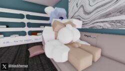 1boy big_ass blackhornzz bunny_ears bunny_girl couch couch_sex cowgirl_position female riding riding_penis roblox sofa sofa_sex thick_thighs tv_head