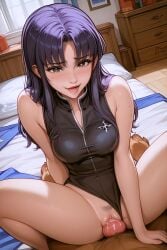 1girls ai_generated bestiality bodysuit canine_penis lazor misato_katsuragi neon_genesis_evangelion purple_hair spread_legs swimwear tagme vaginal_penetration zoophilia