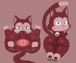 4_fingers 4_toes 6:5 anthro anthro_only anus anus_peek ass balls big_anus big_ass big_butt black_eyes bottom_heavy brown_nose brown_pawpads cat_ears cat_tail curvy curvy_figure dipstick_tail domestic_cat dulone exceed fairy_tail fangs feline femboy fur furry furry_only genitals girly grin lector_(fairy_tail) legs_up long_tail looking_at_viewer male male_only mammal mouth_closed musk musk_clouds no_humans nude open_mouth pawpads paws pink_anus pink_inner_ear presenting presenting_anus presenting_ass presenting_hindquarters puffy_anus red_body red_fur shortstack shortstack_femboy smile solo spreading spreading_ass steam steaming_body submissive submissive_male sweat sweatdrop sweaty_anus sweaty_butt tail tan_fur tattoo tattoo_on_back teeth thick_thighs two_tone_body two_tone_fur whiskers wide_hips