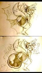 anthro big_ass charygem comic fart femboy furry lips rouge_the_bat_(cosplay) scat soiling sonic_(series) sonic_the_hedgehog_(series) tails tails_the_fox text