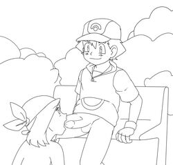 henry human human_only may_(pokemon) monochrome_bandana nintendo pokemon satoshi_(pokemon)