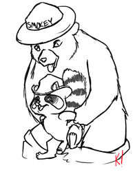 male_only mascot ranger_rick smokey_the_bear