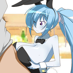 1girls aoi_(gegege_no_kitarou) blue_hair blue_skin breasts female gegege_no_kitarou humanoid large_breasts yokai yuki_onna