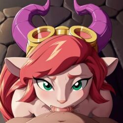 1girls ai_generated furry pink_hair skylanders splat_(skylanders)