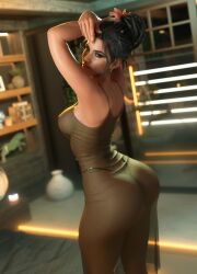 1girls 3d artist_request ass ass_focus cyberpunk_2077 female noahgraphicz panam_palmer tagme_(artist)