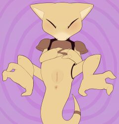 2025 abra abstract_background absurd_res anthro anus ass biped blush clitoral_hood clitoris closed_eyes digital_drawing_(artwork) digital_media_(artwork) digitigrade female front_view generation_1_pokemon genitals hand_on_belly hi_res lying nintendo on_back pokemon pokemon_(species) porldraws presenting presenting_anus presenting_hindquarters presenting_vulva psychic_powers solo spiral_background spread_legs spreading vulva yellow_body