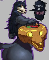 1female 1girls ass big_ass dat_ass female female_only halloween huge_ass mature mature_body mature_figure mature_woman milf mommy monster_girl quattrant scp-1471 scp-1471-a scp_foundation skull_head solo solo_female tail thick thick_ass thick_thighs thighs voluptuous voluptuous_female wide_hips