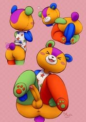 anal anal_masturbation anal_sex animal_crossing anthro anus ass balls bear blush bottomless clothed clothing dildo dildo_in_ass dildo_insertion dildo_sitting foreskin genitals male masturbation nintendo penetration penis plushie pypbota sex_toy sex_toy_in_ass sex_toy_insertion solo stitch_(sewing) stitches_(animal_crossing) teddy_bear ursid ursine video_games