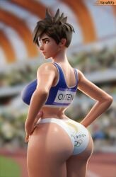 1girl 3d activision ass big_ass big_breasts blizzard_entertainment breasts bust busty chest curvaceous curvy curvy_figure fat_ass female female_focus hips hourglass_figure huge_ass huge_breasts large_ass large_breasts legs lena_oxton light-skinned_female light_skin mature mature_female olympics overwatch overwatch_2 paris_2024 slim_waist smitty34 thick thick_hips thick_legs thick_thighs thighs top_heavy tracer voluptuous voluptuous_female waist wide_hips