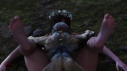 3d animated barefoot creature feet flower_crown flower_in_hair forest mating_press nekker night sex shani size_difference soles sound sumthingextra69 tagme the_witcher_(series) toes vaginal_penetration video