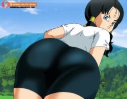 2d 2d_animation animated ass bike_shorts dragon_ball dragon_ball_z female foxybulma fully_clothed no_penetration solo solo_female spats tagme twintails videl videl_(long_hair)