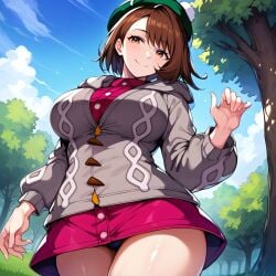 1girls ai_generated alternate_breast_size big_breasts bostin breasts busty curvaceous curvy curvy_body curvy_female curvy_figure female gloria_(pokemon) huge_breasts large_breasts nipples pokemon sweat sweating sweaty sweaty_body sweaty_breasts thick_thighs thighs voluptuous