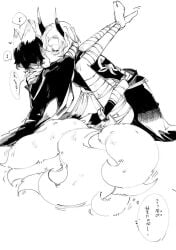 2boys bottom_dazai bsd bungo_stray_dogs bungou_stray_dogs chuuya_nakahara dazai_osamu demon demon_boy demon_horns duo duo_focus duo_male fluffy_ears fluffy_tail fox_ears holding_partner kissing kitsune male male/male male_focus male_only male_penetrating male_penetrating_male nakahara_chuuya osamu_dazai soukoku