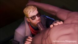 3d 3d_animation 3d_model animated balls bara big_balls big_penis blonde_hair blowjob clothing deepthroat diogaygay epic_games erection face_fucking fellatio fortnite gay gay_blowjob gay_sex jonesy_(fortnite) male male/male male_only megalo_don_(fortnite) mp4 muscular_male nude oral oral_sex penis sex tagme vengeance_jones video