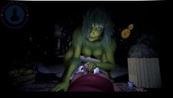 1boy 1girls 3d animated_version_available between_fingers captured cave christmas cold drink elderly_female erect_nipples food foreskin fur furry gilf green_fur green_hair green_skin hairy handjob lair large_breasts laying_on_back male_pov mature_female milf monster_girl monster_on_human monster_on_male mrs_grinch natural_breasts nayanlittle older_woman_and_younger_man parody patreon patreon_reward patreon_username reverse_violation rubbing_penis scaroused sex_on_floor the_grinch the_grinchess touching_penis uncircumcised uncut video_at_source xmas yellow_eyes