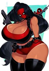 ai_generated dan16369336 deadpool female female_only heather_(tdi) marvel marvel_comics tagme total_drama_island twitter_link