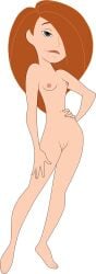 1girls accurate_art_style auburn_hair completely_nude_female disney_channel female female_only full_body human kim_possible kimberly_ann_possible lionprideart nude_female solo thighs transparent_background